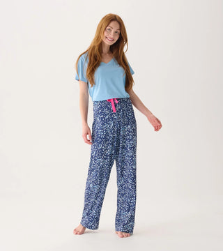 Batik Flowers Pajama Pants in a Gift Bag | M - L