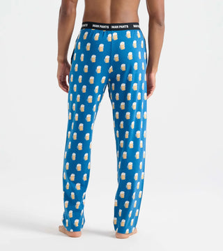 Beer mugs men’s lounge pants in gift bag, beer themed pajama pants for men, JSQ Mercantile – a women’s boutique and gift shop in La Grange, IL.