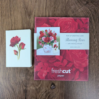 Mini Blooming Roses Pop Up Greeting Card