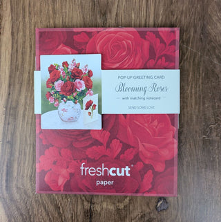 Mini Blooming Roses Pop Up Greeting Card
