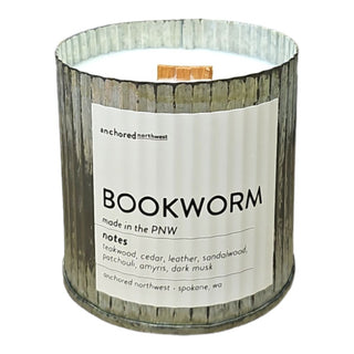 Bookworm Rustic Candle | 10oz Soy Candle with Essential Oils