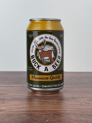 Buck a Beer - Men's Socks in a Beer Can - One Size