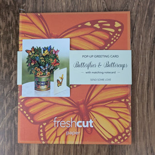 Mini Butterflies and Buttercups Pop Up Greeting Card