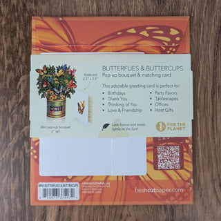 Mini Butterflies and Buttercups Pop Up Greeting Card