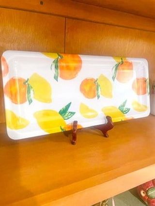 Lemon & Orange Melamine Tray