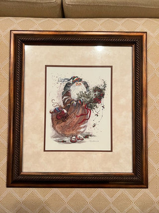 Whistful Santa Beige Art