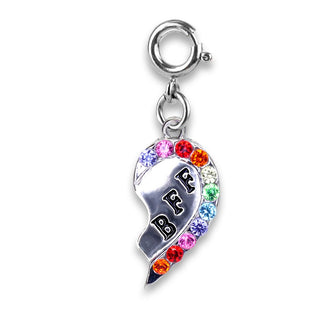 Charm It! SILVER BFF BROKEN HEART CHARM - Firm Price is Firm