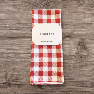 Christmas Gingham Tea Towel |  Geometry