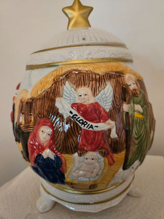 Nativity Scene Cookie Jar