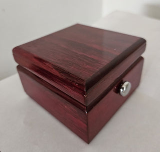 Vintage-Style Desk Clock in a Wooden Box