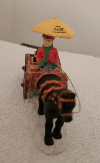 Coca Cola Town Square Collection Horse and Wagon