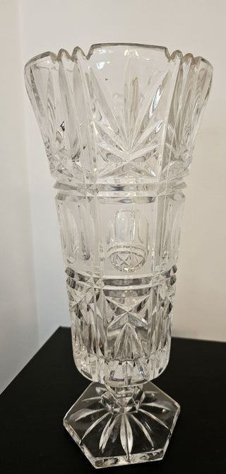 Vintage Tritschler Winter Halder Crystal Pedestal Vase