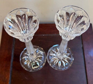 Vintage Oneida Crystal Candle Holders SET OF 2
