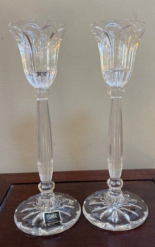 Vintage Oneida Crystal Candle Holders SET OF 2