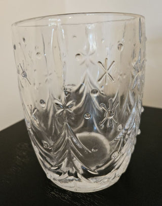 Vintage Gorham Crystal Winter Follies Snowflake & Tree Vase