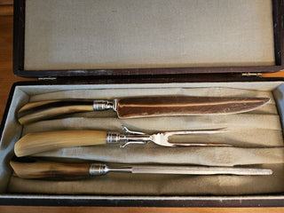 Vintage Royal Brand Cutlery Set with Wooden Case