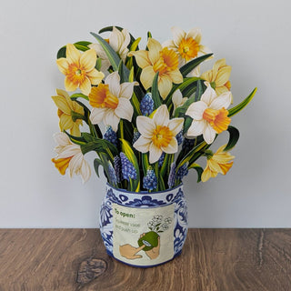 Mini English Daffodil Pop Up Greeting Card