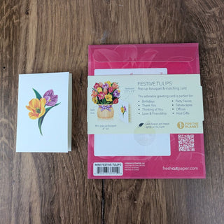Mini Festive Tulips Greeting Cards