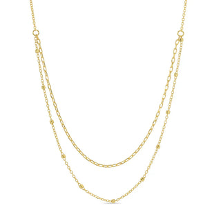 Delicate Double Appeal Necklace | Gold Plated