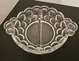 Divided Bubble Pattern Relish Dish