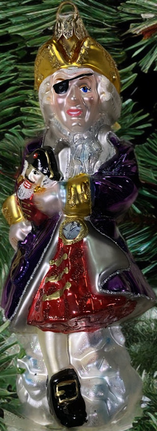 Kurt Adler Blown Glass Pirate Ornament