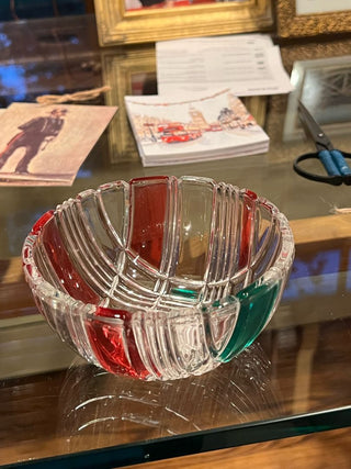 Red and Green Christmas Candy Dish