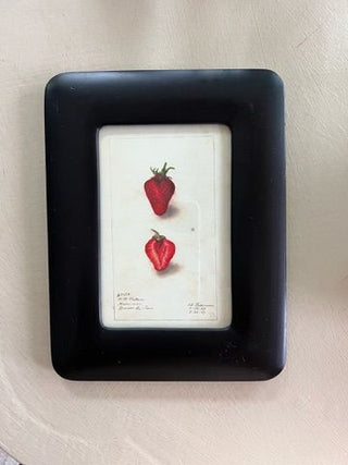 Strawberry Print in Black Frame