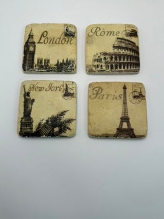 European Coasters (Set of 4)