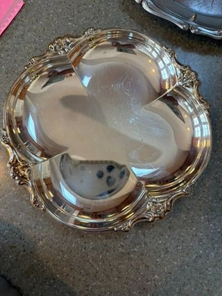 Silvery Tray Sourced in Umbria Italy