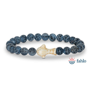 Fahlo Whale Shark Tracking Bracelet - deep-blue