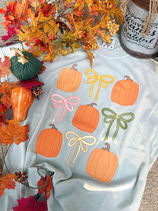 Sweet Pumpkins and Bows Graphic Tee