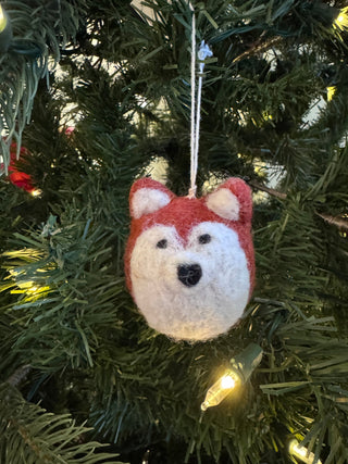 Small Felt Fox Ornament