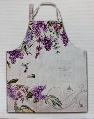 French Lilacs Apron with Pockets | Michael Design Works