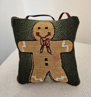 Gingerbread Man Pillow Ornament