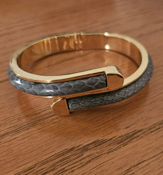 Vintage Grey Snakeskin Bracelet