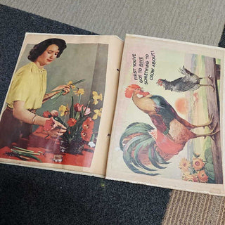 1940s War Time Magazine Clippings; Hollywood, advertising, propaganda Scrapbook