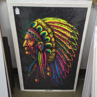 Indian Chief black light poster 1972