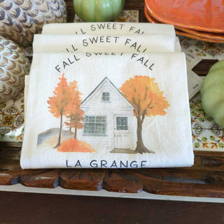 Fall Home Tea Towel - La Grange Illinois