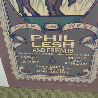 Phil Lesh & Friends Gary Houston signed poster