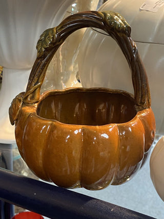 Ceramic Pumpkin Basket