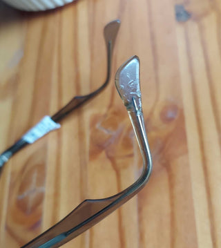1950s Bosch & lombe 5 1/5 eyeglasses with horned rim, 44 22. - AS IS (T&M) (Wire Cutters in 888 folder)