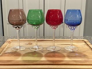 Multicolored Wine Glasses