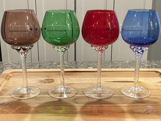 Multicolored Wine Glasses