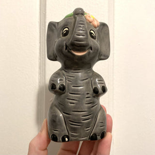 Vintage Ceramic Elephant 5x2.5x.2.5