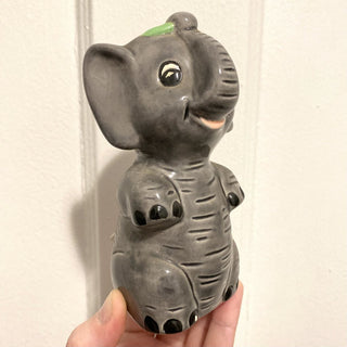 Vintage Ceramic Elephant 5x2.5x.2.5