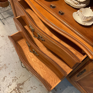 Vintage Wooden China Cabinet by Drexel Furniture