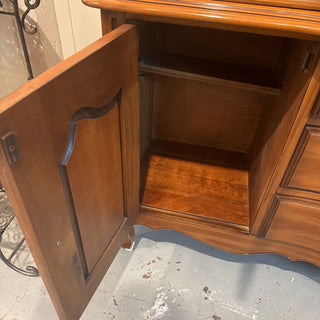 Vintage Wooden China Cabinet by Drexel Furniture