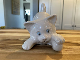 Porcelain Kitten Figurine