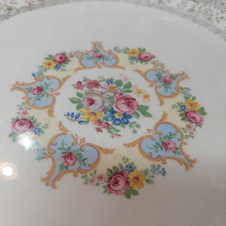 Handled Cake Plate Lamode Parisian center 22K Gold by Royal FIRM
