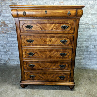 6 drawer Footed Solid Wood Dresser